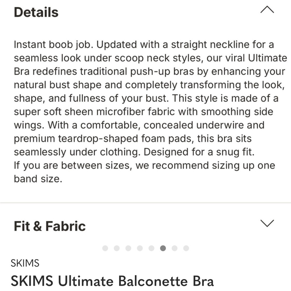 SKIMS Ultimate Balconette Bra - Nude - Picture 5 of 5